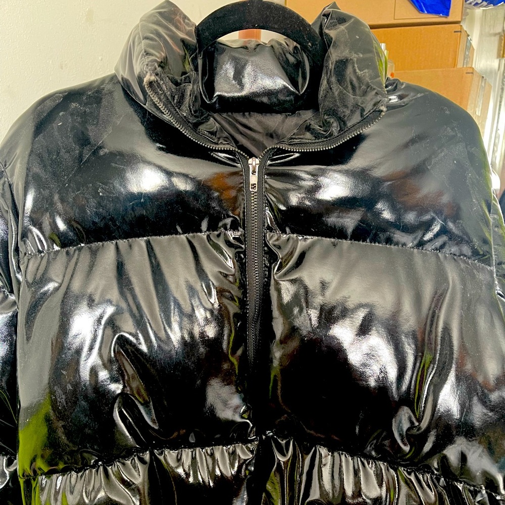 Black puffer jacket